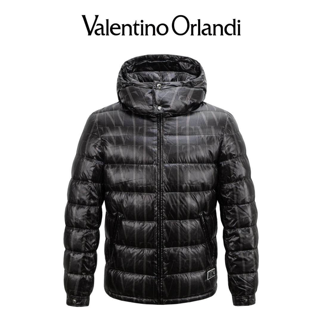 VALENTINO ORLANDI/华伦天奴.奥兰迪男士冬季时尚连帽亮面羽绒服