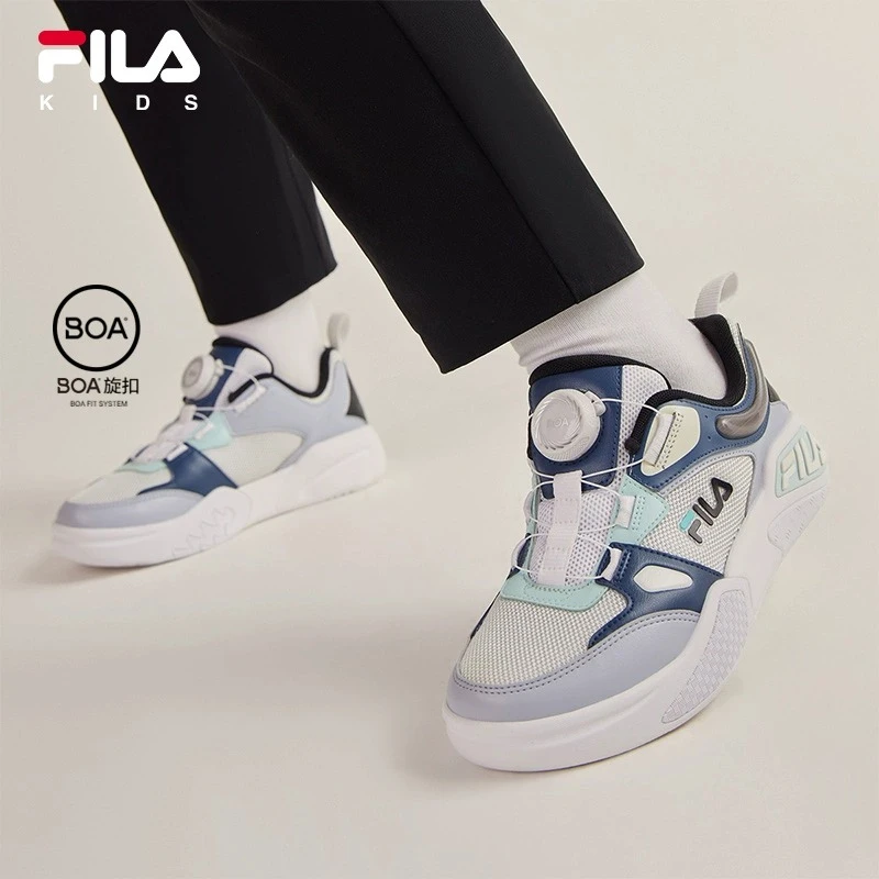 【斐乐儿童】2024年春季男女中大童休闲时尚儿童经典板鞋K15B411303