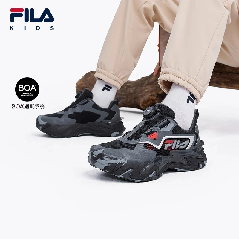 【斐乐儿童】童鞋运动休闲秋冬2024冬季中大童户外鞋K15B442508