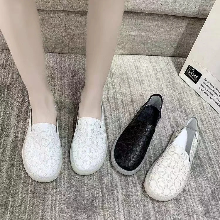 2021-3女鞋单鞋女软底软面复古手工妈妈鞋