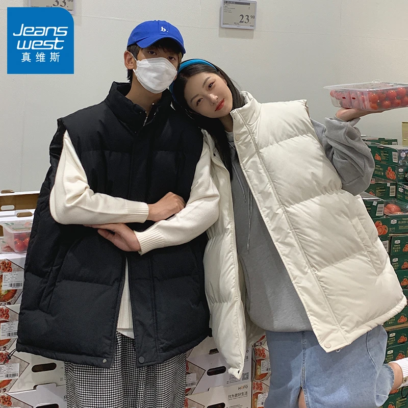 真维斯男装防风马甲秋冬季百搭保暖显瘦上衣青少年加绒无袖棉衣