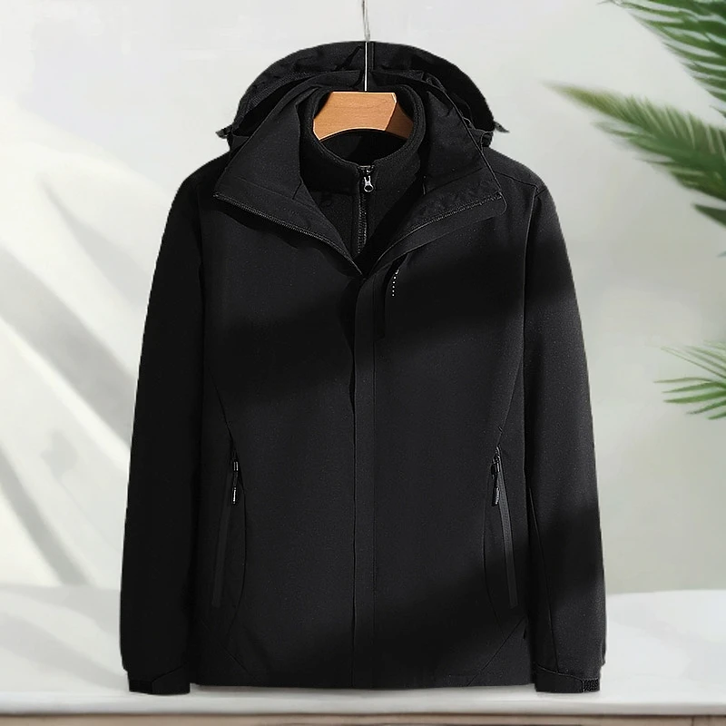 保罗秋冬季户外三合一可拆卸冲锋衣防风防水男女外套