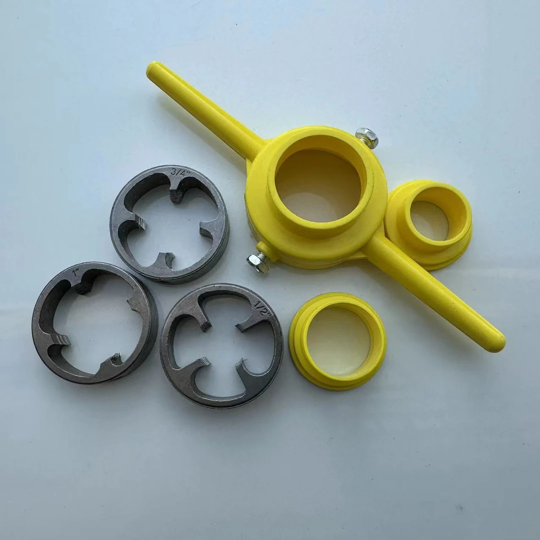 塑料水管套丝板牙6件套四分六分一寸