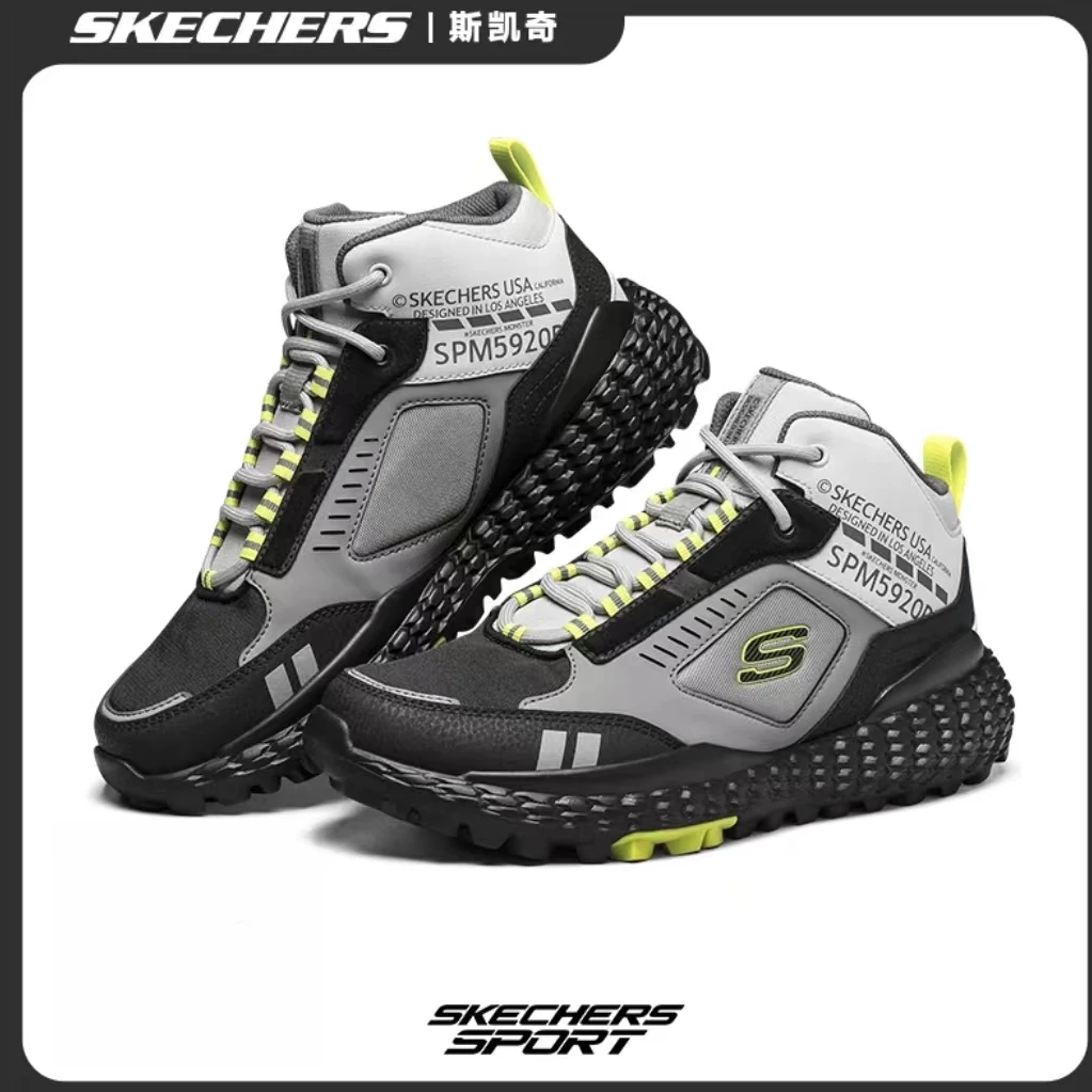 斯凯奇【牛皮】厚男高帮复古潮流跑步舒适百搭休闲运动鞋51943