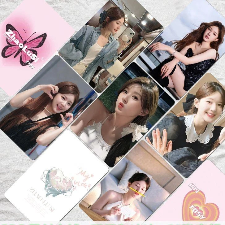 赵露思小卡55张周边拍立得小卡三寸双面覆膜圆角LOMO卡原创小卡