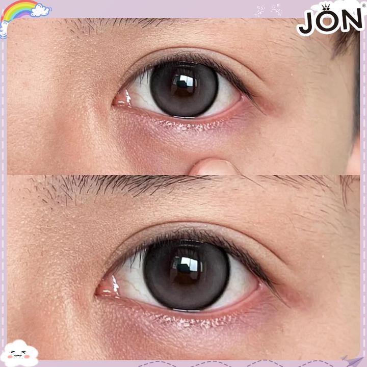 JON半年抛晴天娃娃美瞳日常大小直径学生隐形眼镜2片装透亮光泽感