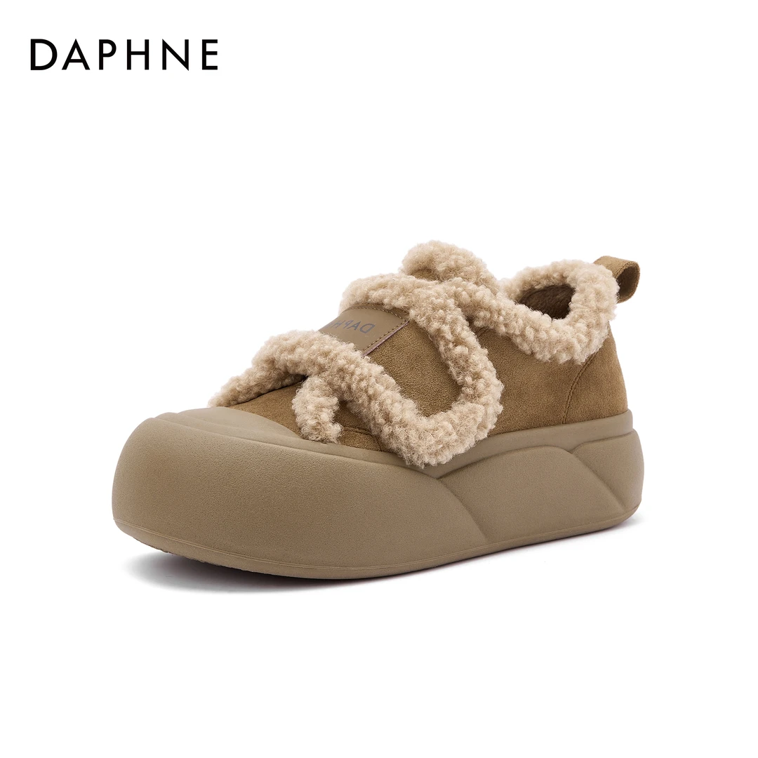Daphne/达芙妮品牌百搭新款春秋休闲复古时尚低帮圆头休闲鞋