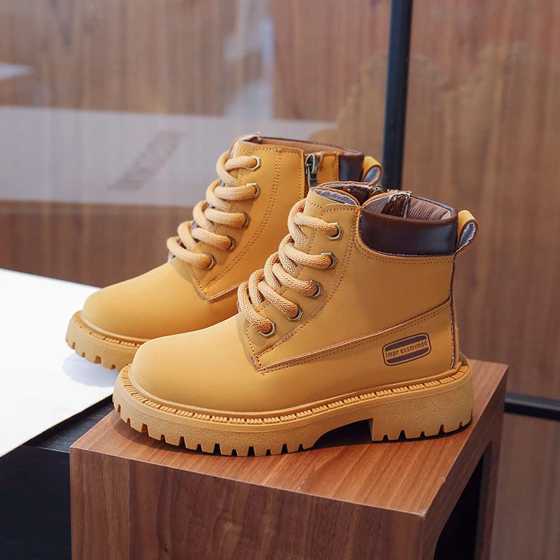 【松毛】女士马丁靴英伦风秋冬百搭厚底