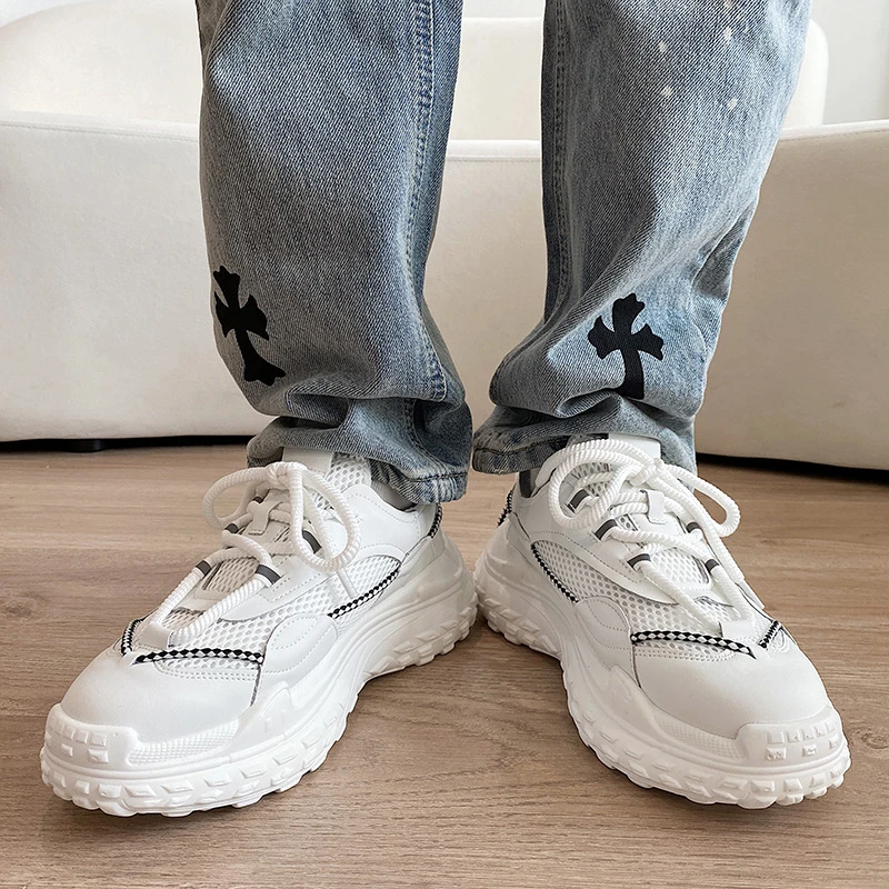 YH-8306超火情侣款夏季网面透气情侣老爹鞋男女同款休闲运动潮鞋