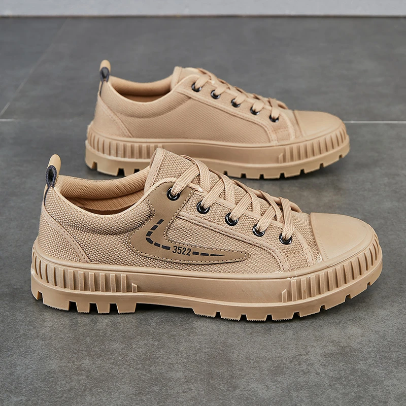 登山鞋男防滑耐磨马丁鞋工作劳保鞋低帮建筑工地单鞋