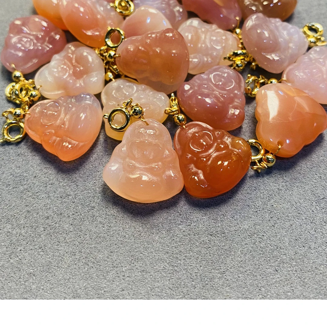 盐源玛瑙大肚佛吊坠（多样性发一件）DZ-1131