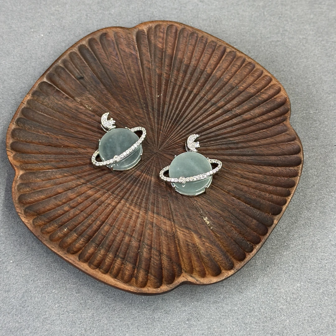 冰透翡翠星球吊坠（多样性发一件）DZ-1173