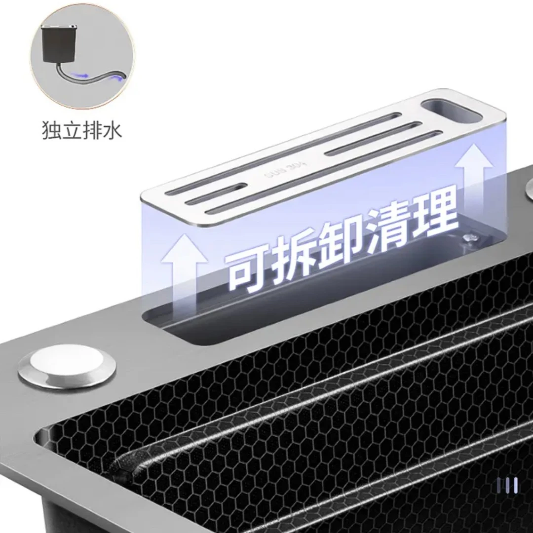 【升级刀架款水槽】水槽升级SUS304刀架盒单槽厂家直销安装现货开孔