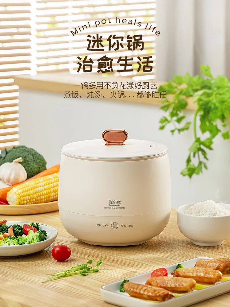 科帝索全自动小型煮粥煮汤不粘内胆智能电煮电锅电饭煲3L宿舍