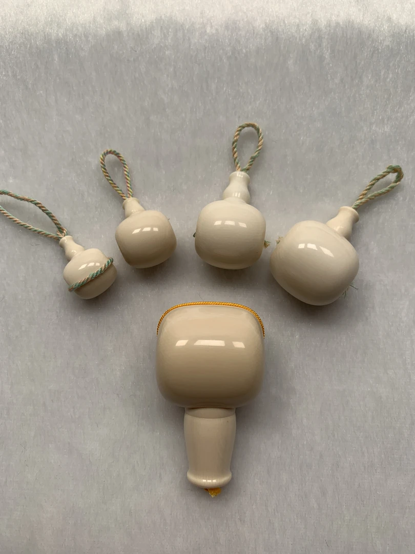 天然保真猛犸牙藏式三通配饰