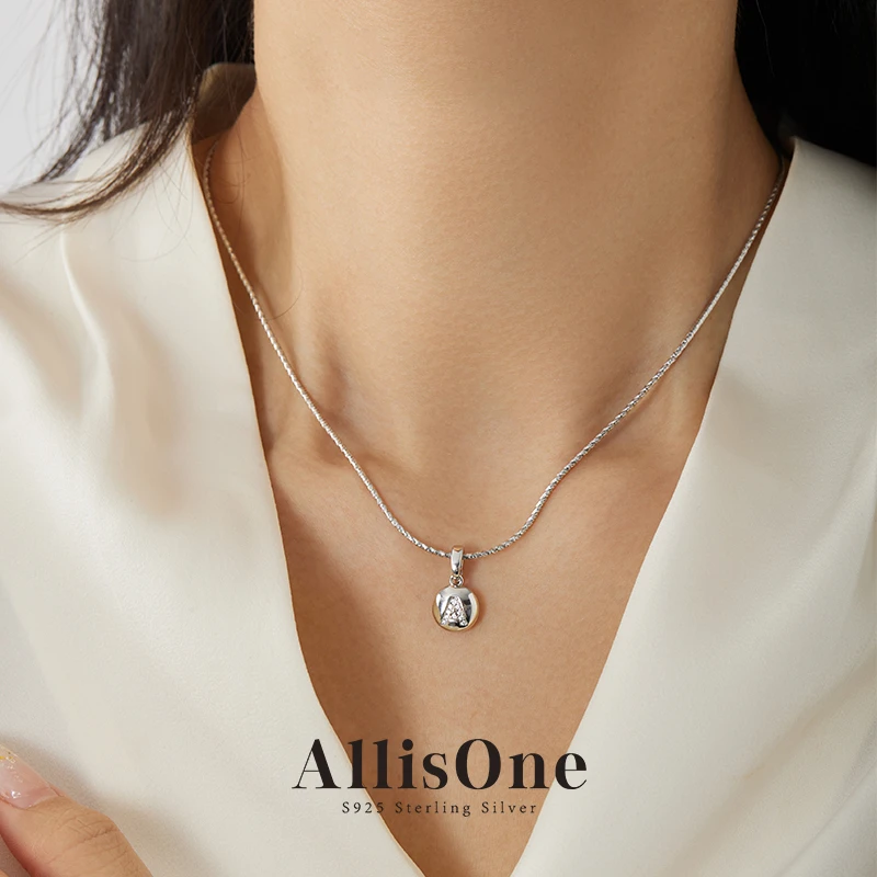 字母豆豆小众锁骨链银项链女款小众首饰