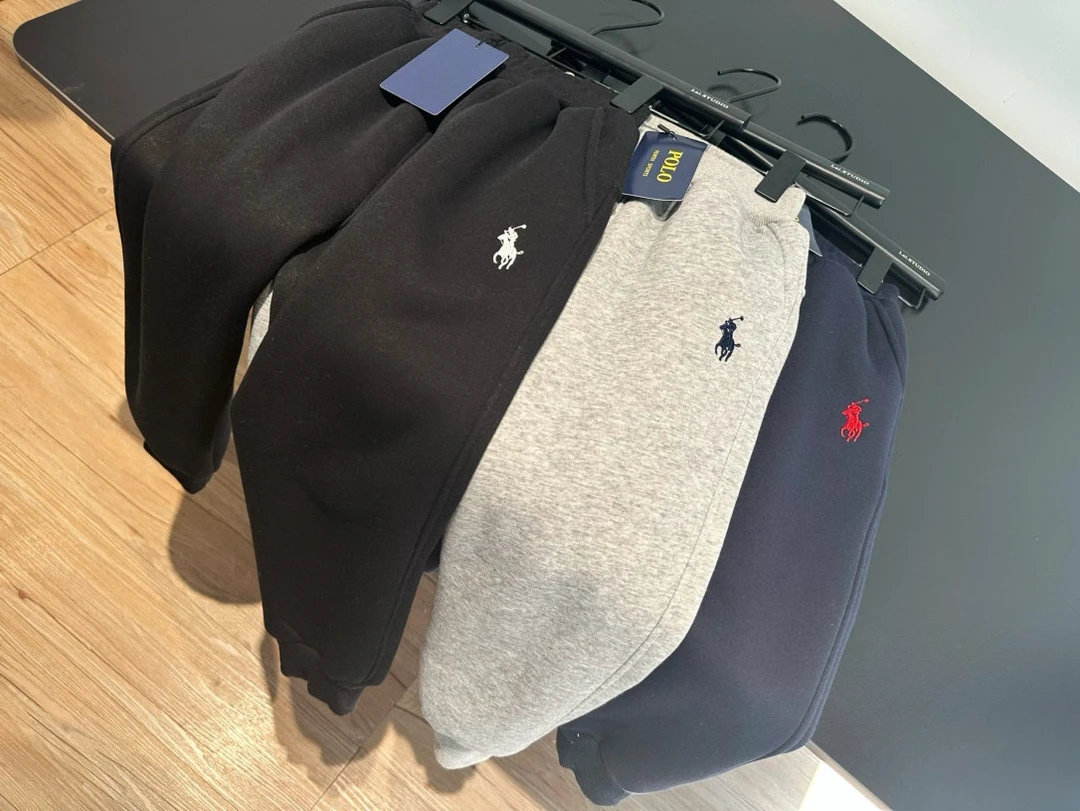 小马羊羔绒卫裤儿童加绒加厚保暖裤子男女童羊羔绒