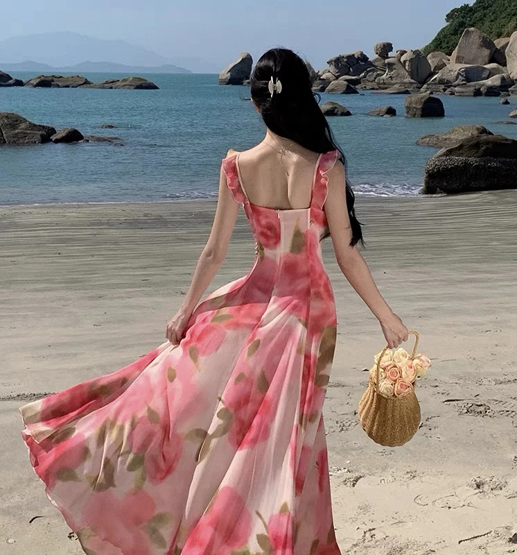 静静家 显瘦网纱裙松紧腰中长款不规则多层木耳边超仙蛋糕半身裙