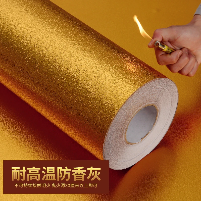 神台防火纸金箔贴纸佛台防烫阻燃黄色贴墙金纸佛桌贴佛柜背景装饰