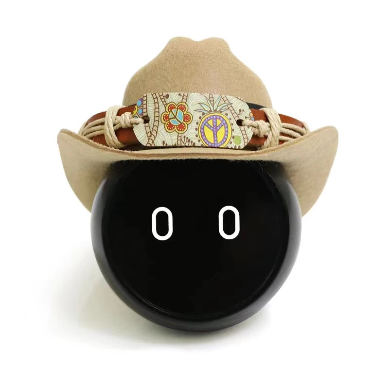 蔚来nomi机器人头盔专用牛仔帽内饰保护通用装饰中控台摆件防晒