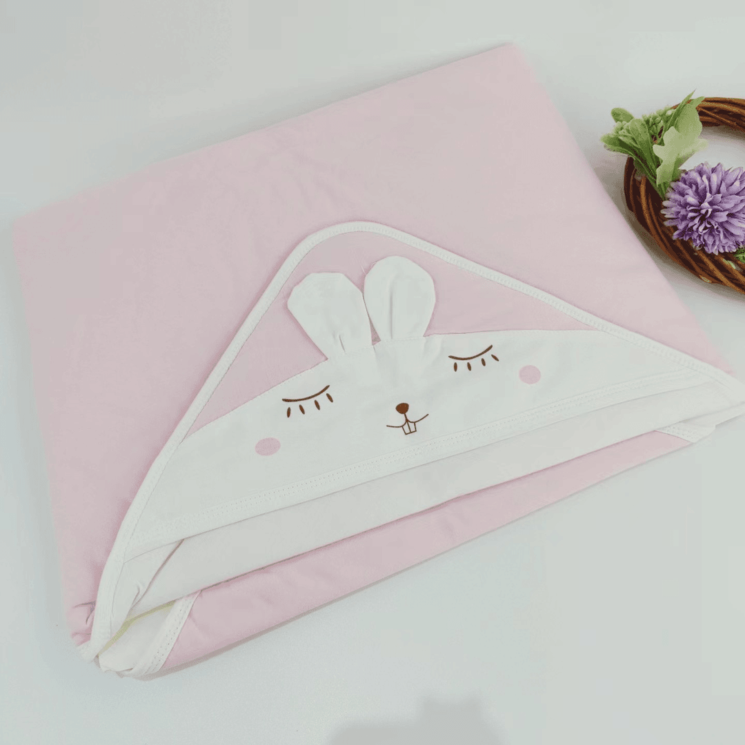 新生儿 宝宝兔子包被    薄棉春秋春秋