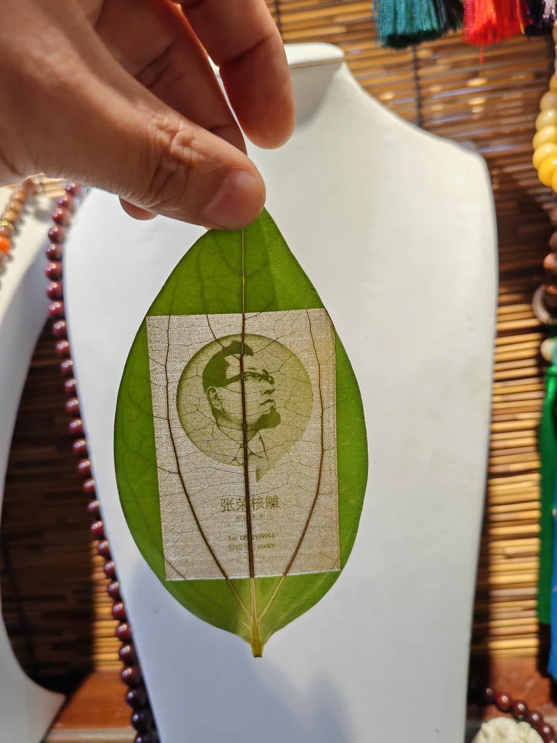 叶雕照片生日礼物定制激光叶雕创意礼物头像叶雕照片