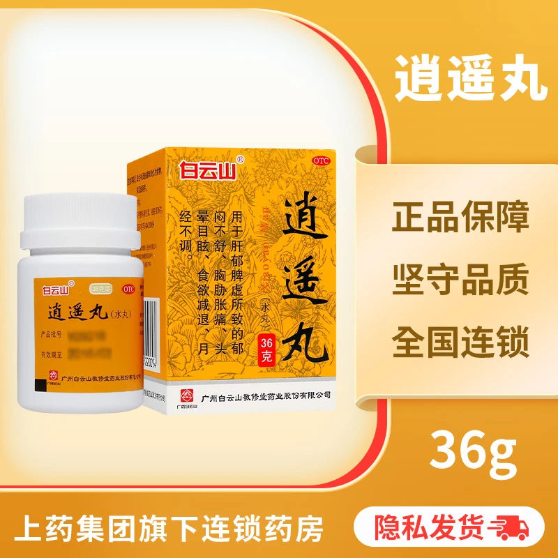 白云山 逍遥丸(水丸)36g 疏肝健脾养血调经月经不调 疏肝健脾养血