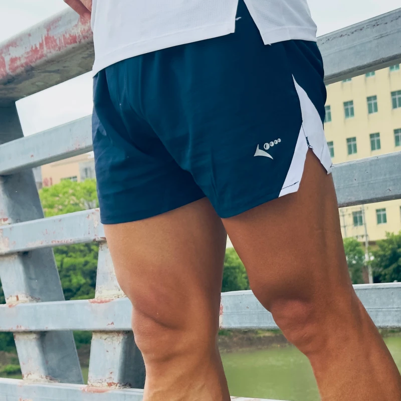 初将马拉松训练短裤三分裤竞速情侣运动速干手机袋短裤5113