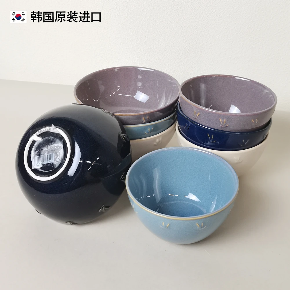 陶瓷饭碗汤碗5P5件套家用情侣简约日式韩式米饭碗