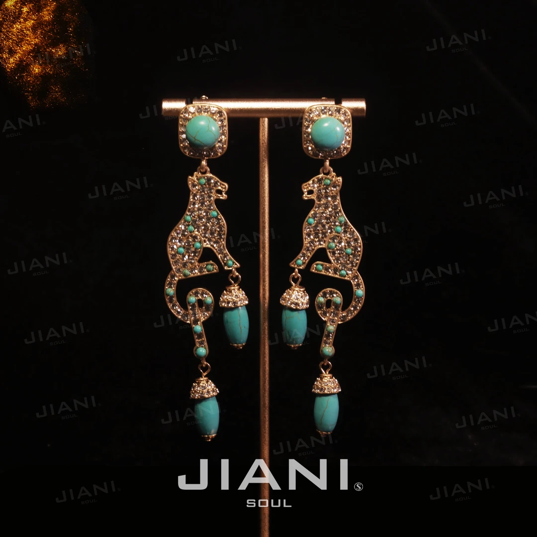 合金耳饰 JIANI【古埃及“埃及猫神阿比尼亚”法老守护神】耳饰