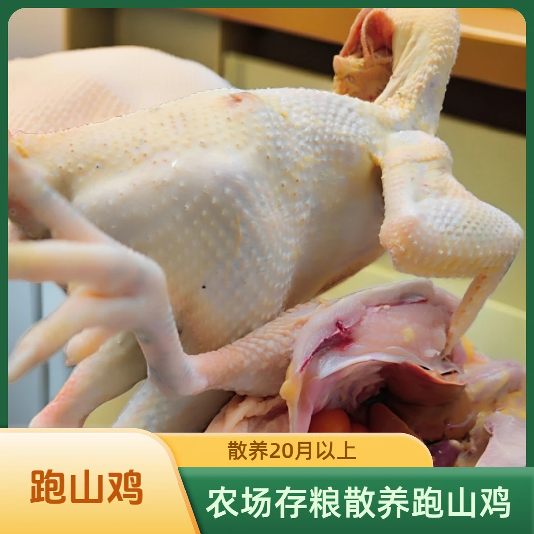 【砍大农场】顺丰冷链 纯粮散养20月以上跑山鸡（下单备注公鸡母鸡）