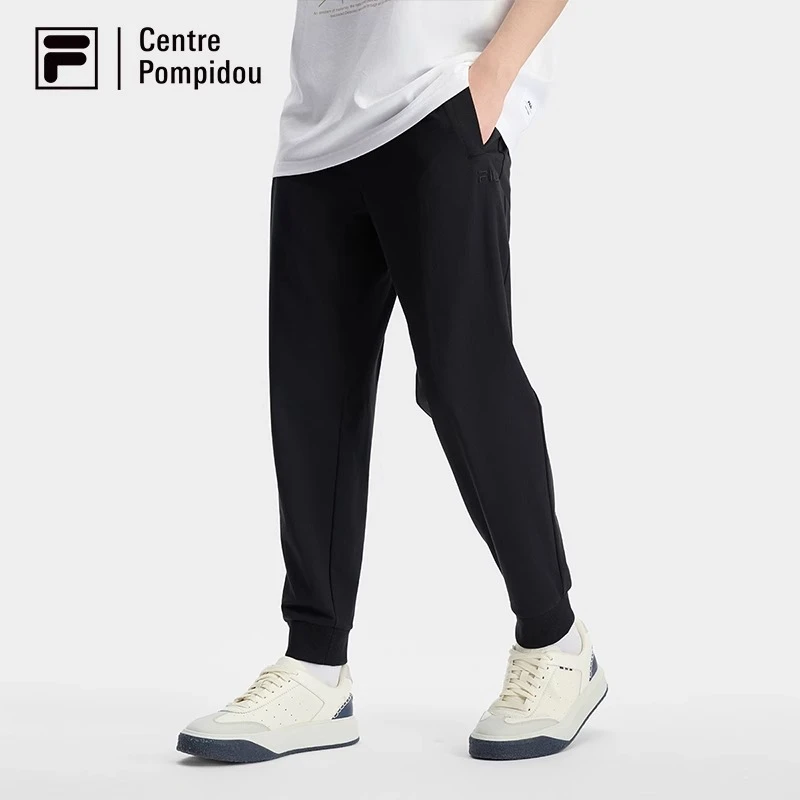 Fila/斐乐束脚长裤2025秋季款时尚简约弹力收口休闲裤 F11M438603