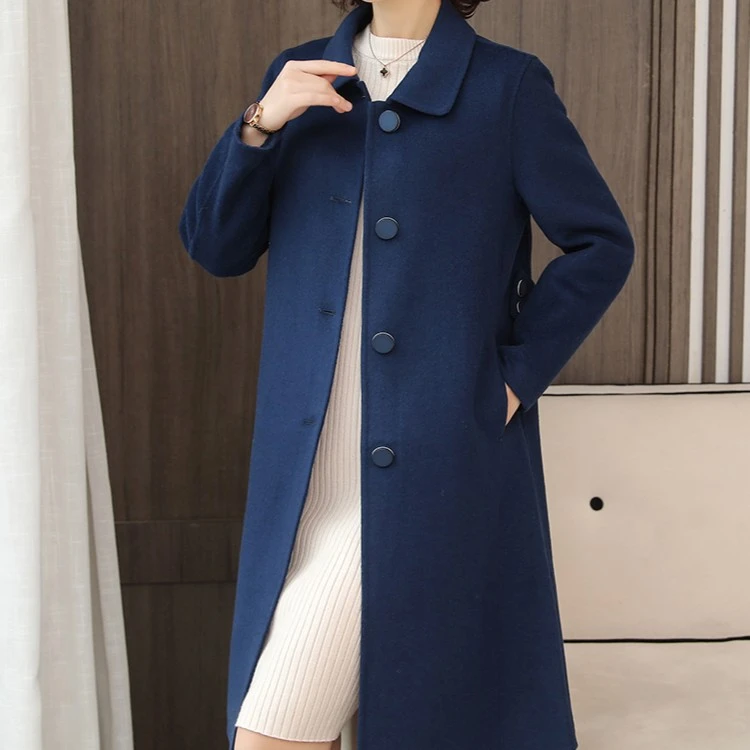 清版毛呢大衣休闲女士22-32