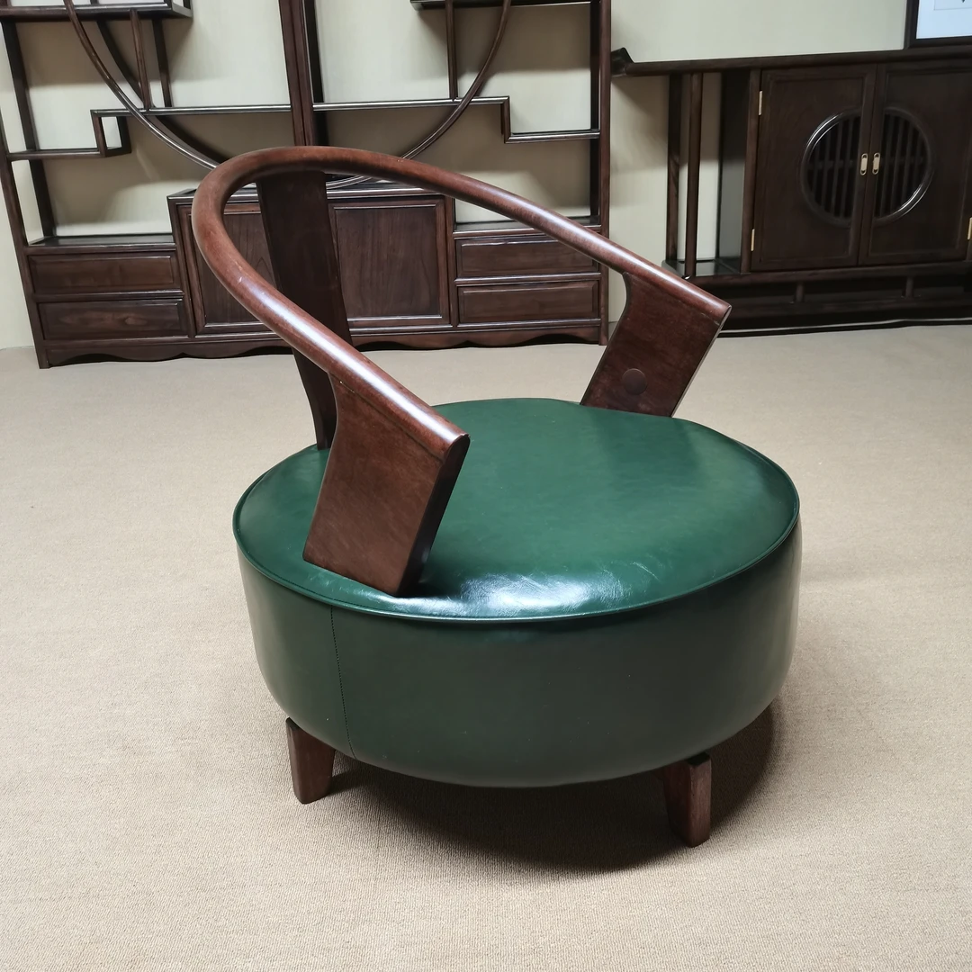 [乾坤旋转沙发]家用单人沙发实木椅简约休闲卧室客厅沙发椅靠背椅