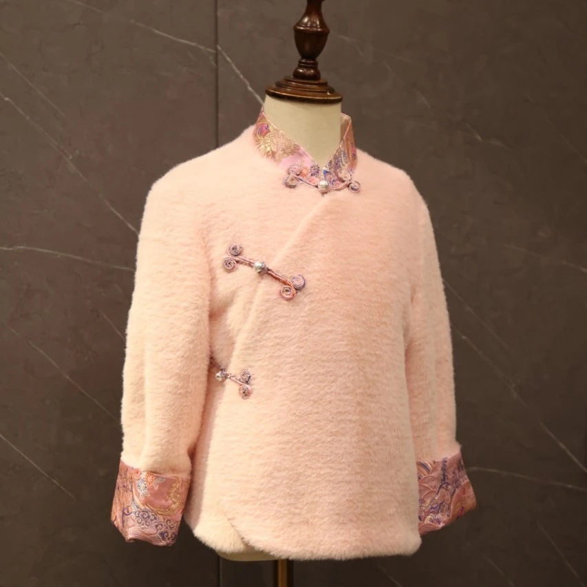 儿童藏式欧尼酱秋冬毛绒外套TZWT911