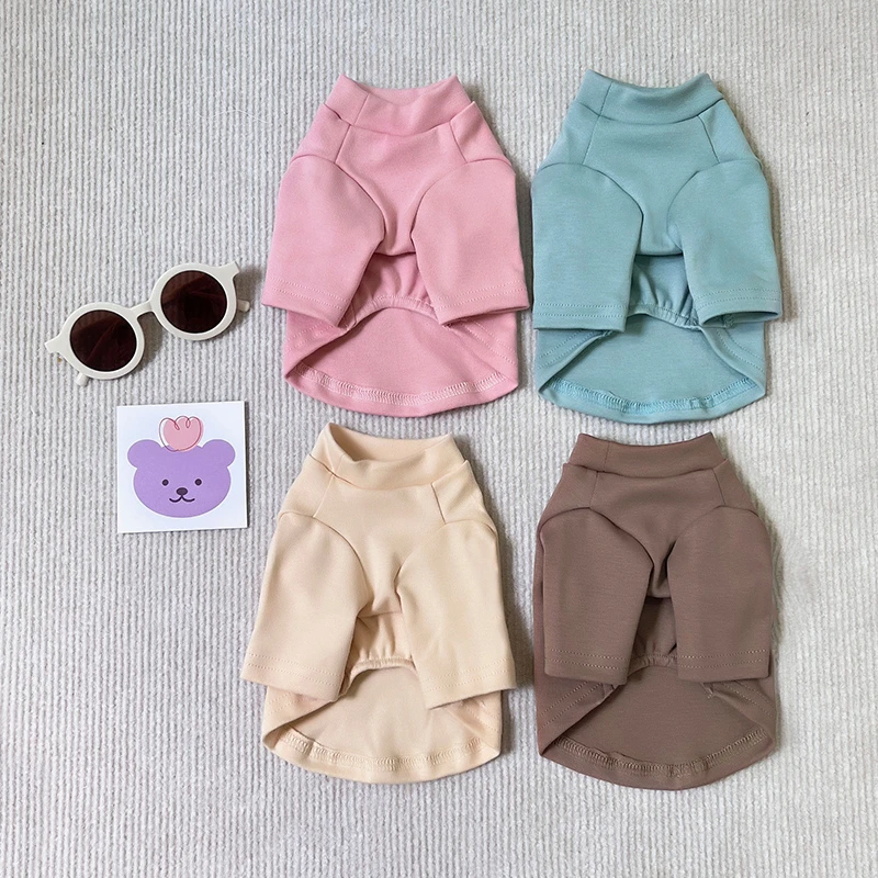 小狗狗衣服春秋打底衫猫咪泰迪比熊博美雪纳瑞小型幼犬宠物秋冬装