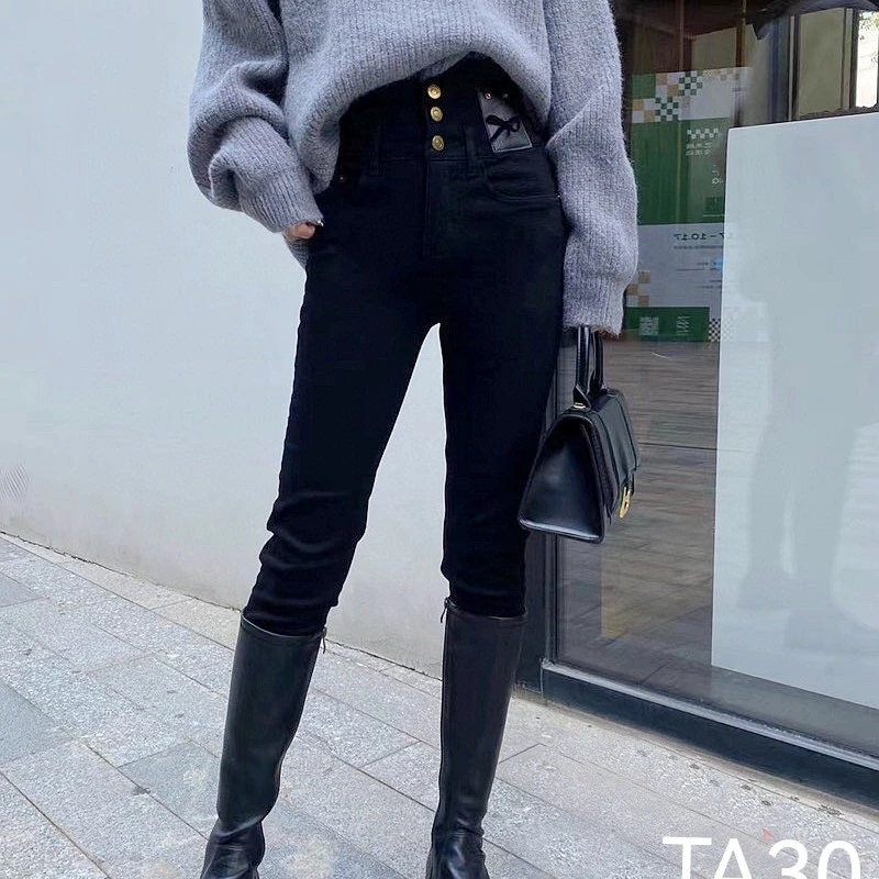 加绒高弹牛仔裤TA306251