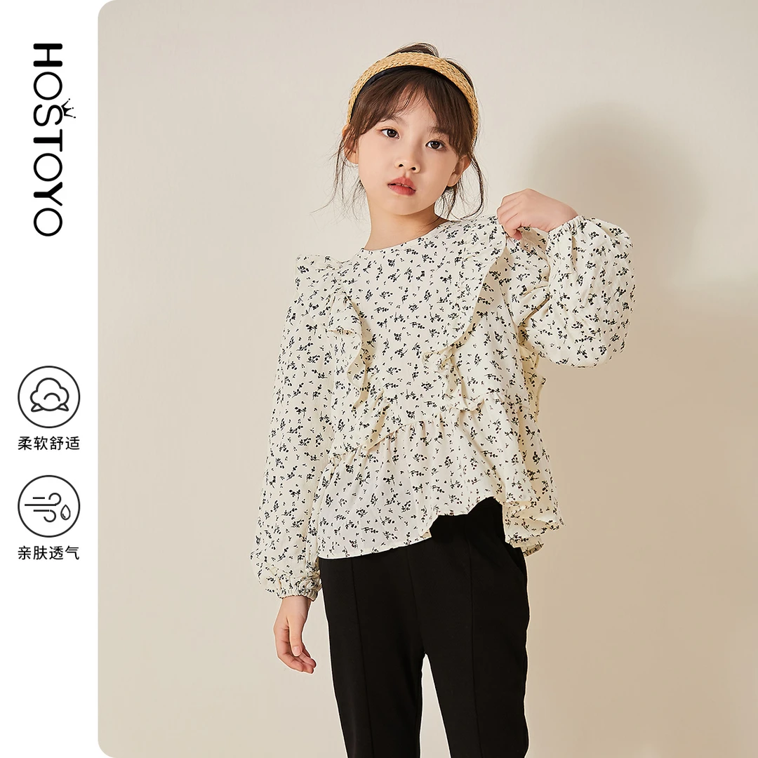 皇室童缘碎花娃娃衬衣16730234020