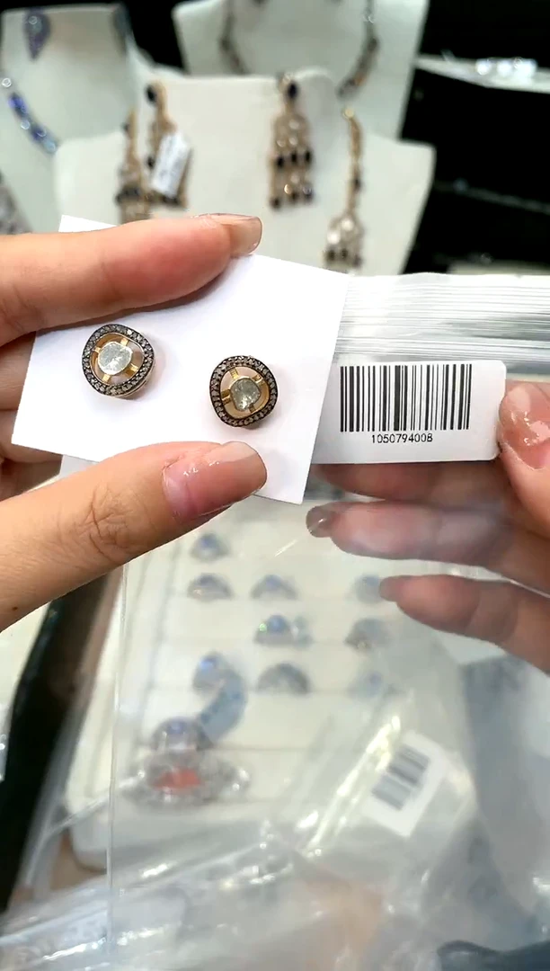 【闪购商品】定制欧泊银S925镶嵌耳钉