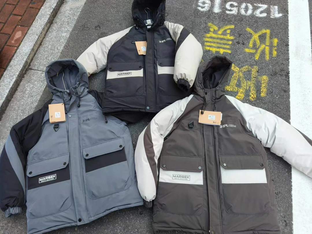 【加厚】加棉180-190加大版派克棉衣青少年冬款潮流