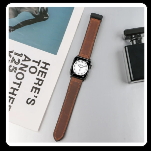 适用苹果手表iwatch复古s98765硅胶ultra表带黑色watch手表表带