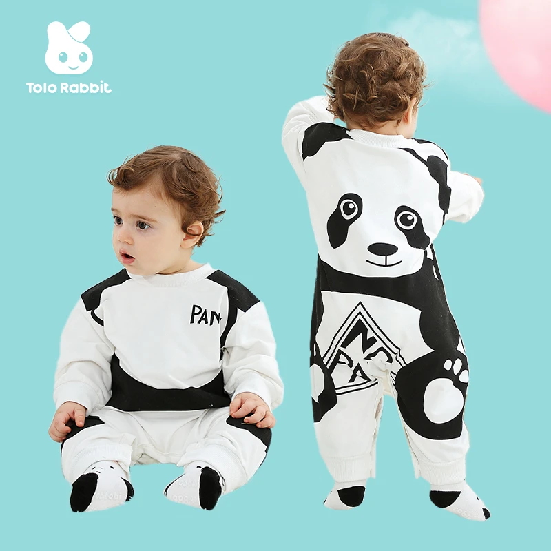 Tolo Rabbit/奇乐兔春季新款宝宝外出新生儿连体衣可爱爬服