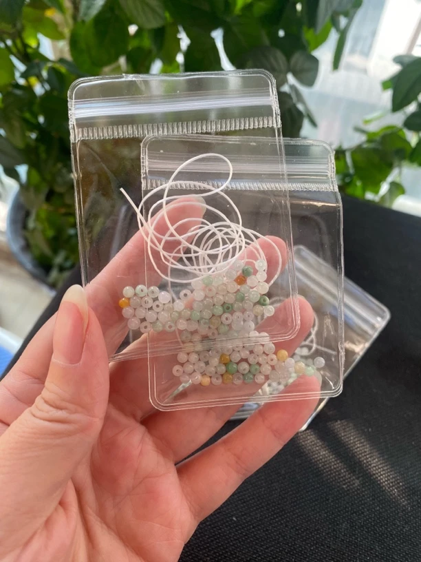 天然A货翡翠 多宝手链 多宝小米珠DIY