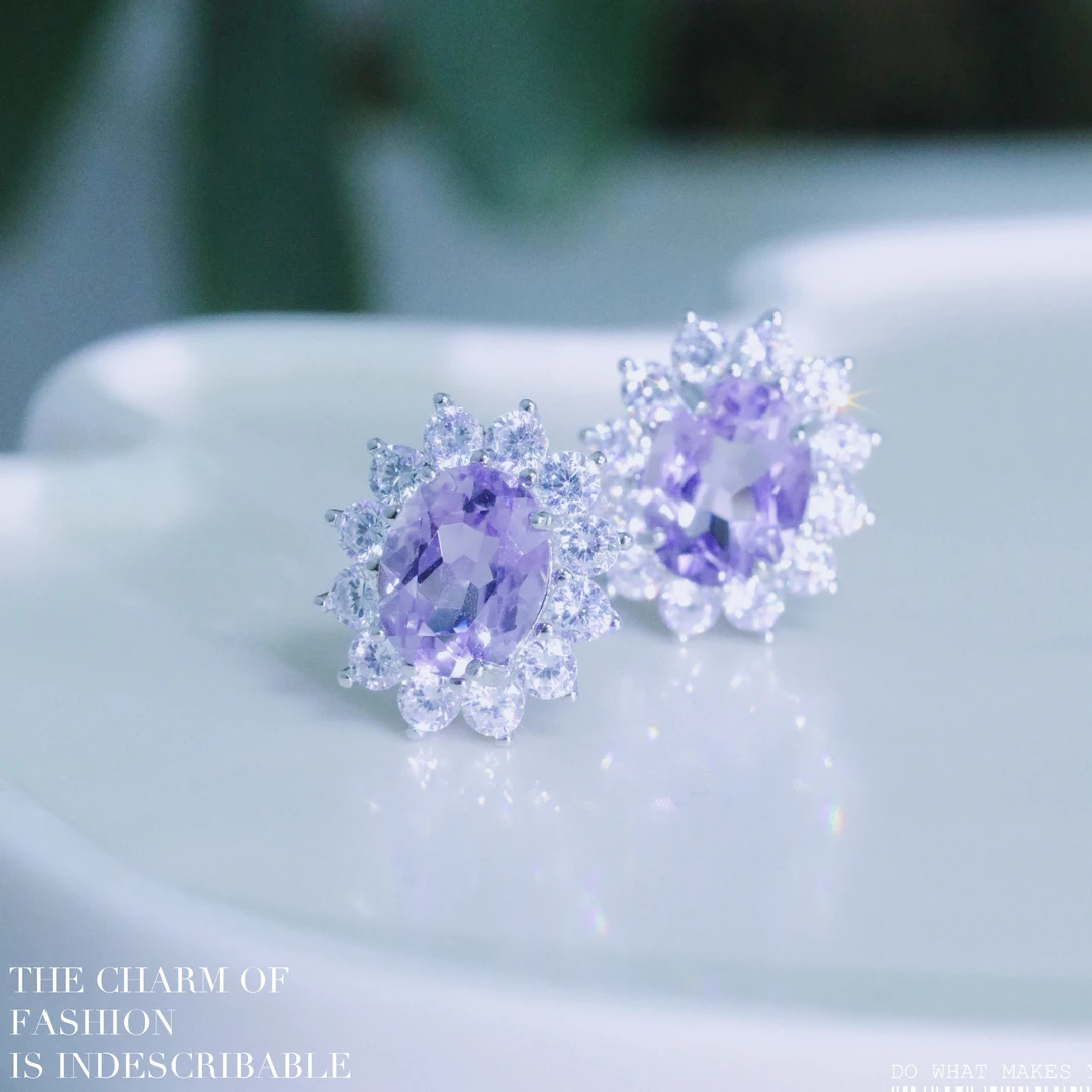 【戴妃】S925戴妃耳钉