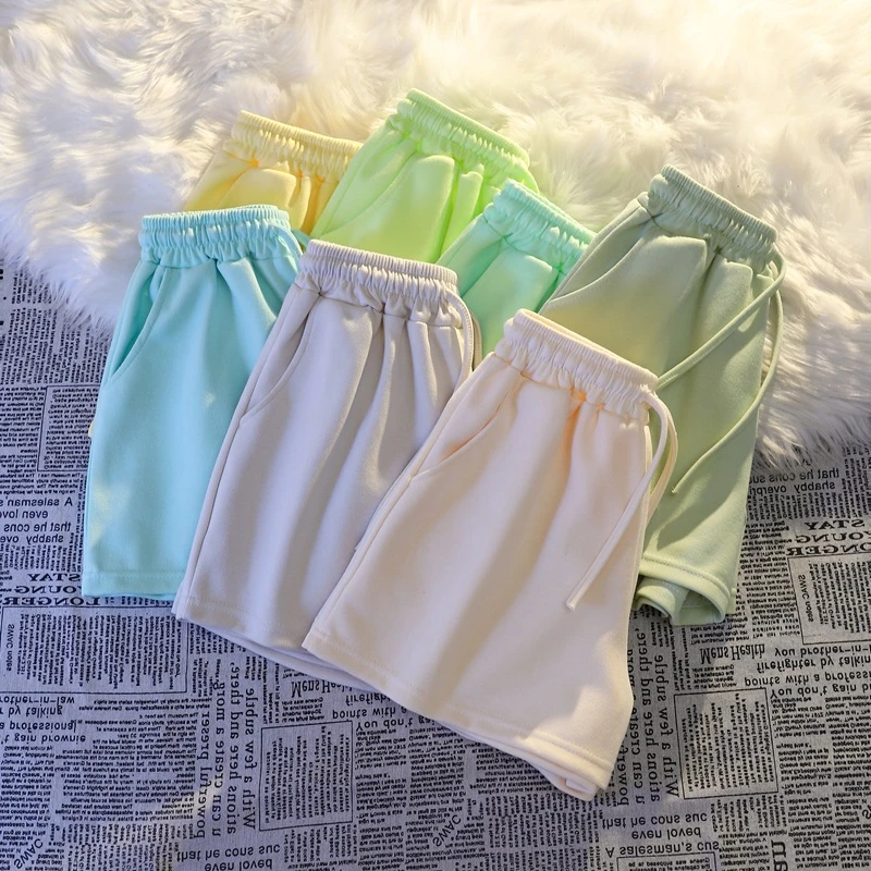 运动短裤女款夏季2024新款休闲运动短裤夏天可外穿逛街百搭小短裤