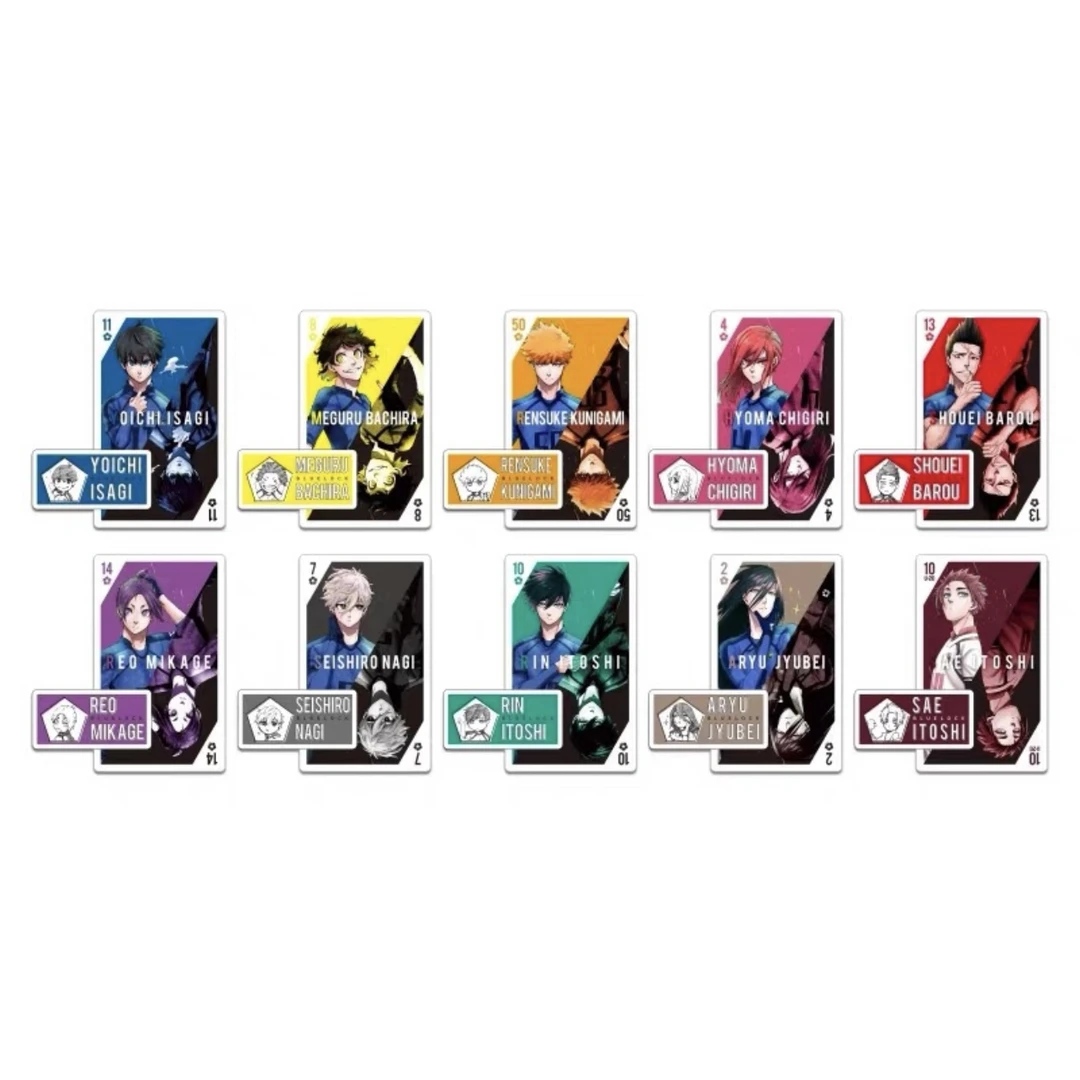 蓝锁 蓝色监狱亚克力姓名扑克牌