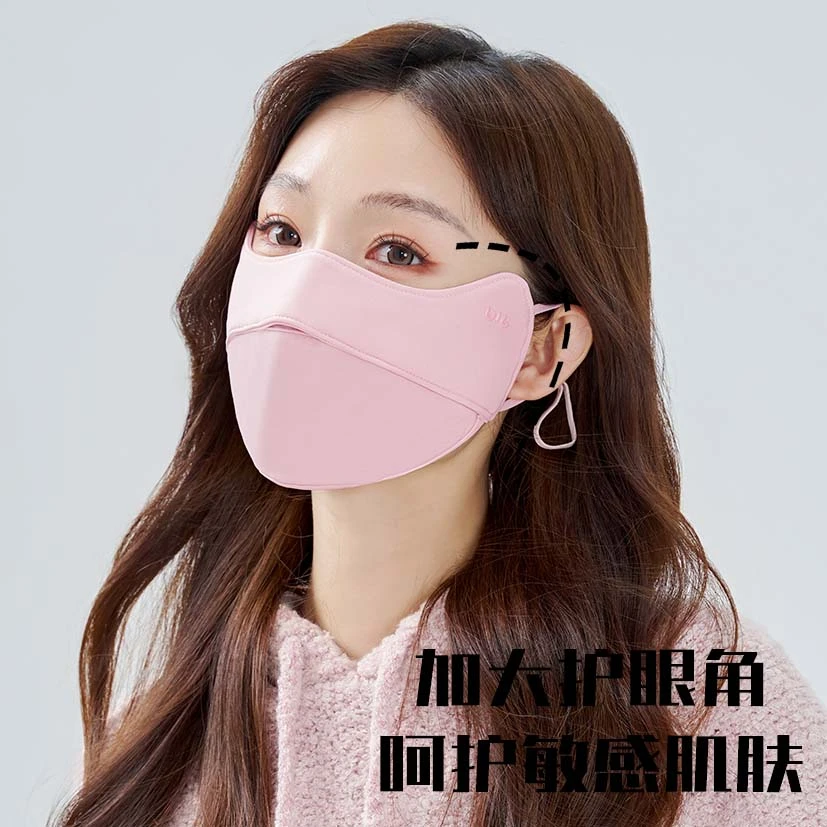 立体印花秋冬保暖口罩防风透气防晒水洗面罩3D立体户外骑行V脸