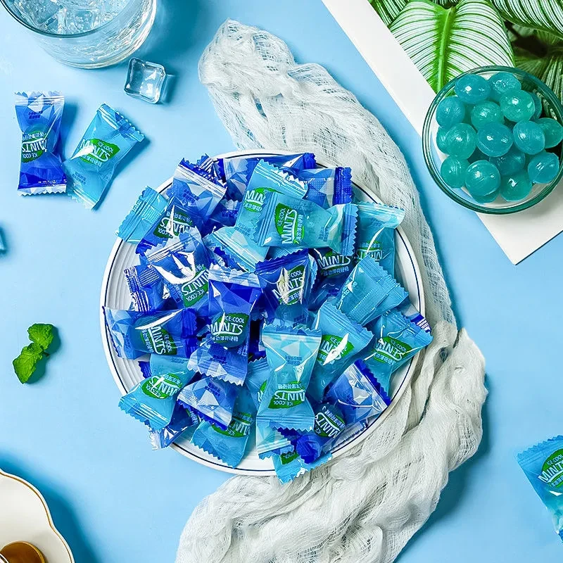 奇峰强劲薄荷糖特浓老式清凉糖润喉糖散装水果硬糖招待糖休闲零食