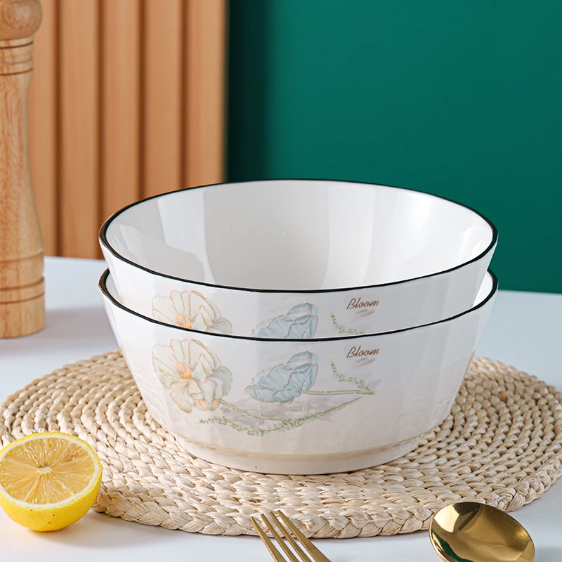 句途爱莲说2只琉璃大汤碗北方用大碗毛血旺酸菜鱼7.5英寸汤碗