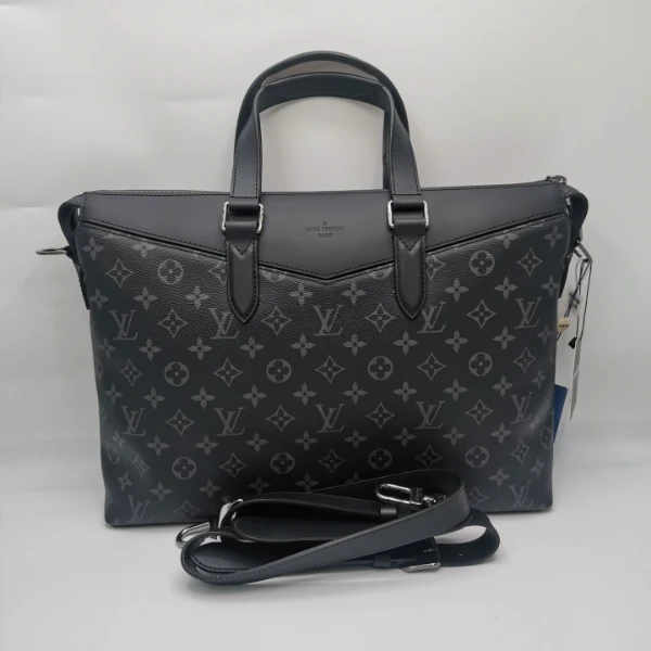 99新 LouisVuitton/路易威登 97新16921 LV黑老花公文包传奇 肩带